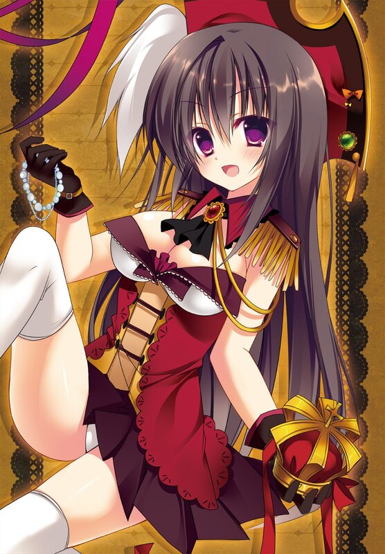 anime girl in red dress