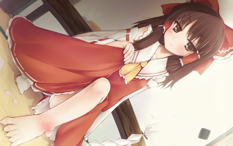 anime girl in red dress