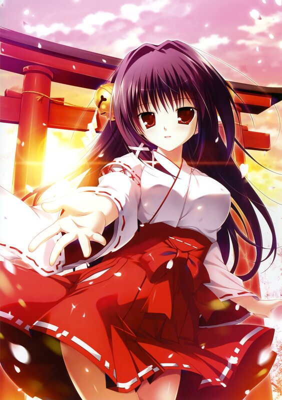anime girl in red dress