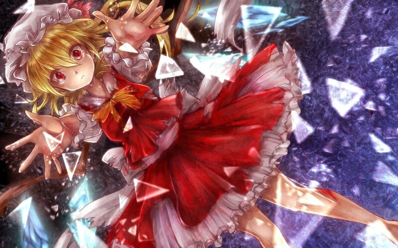 anime girl in red dress