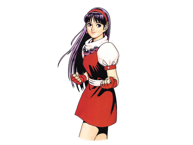 Anime Girl in Red Dress — Confident, Manga