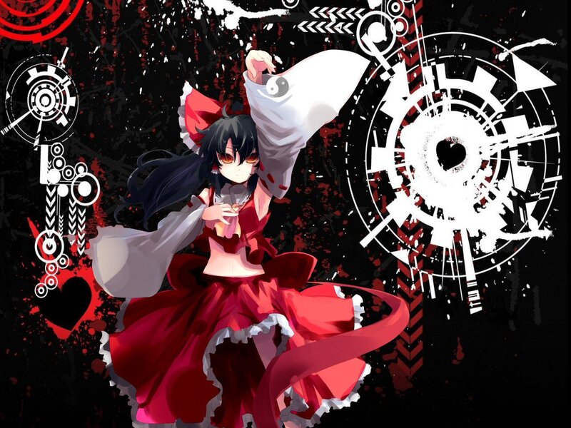 Anime Girl in Red Dress — Dramatic, Digital Art, Red Dress