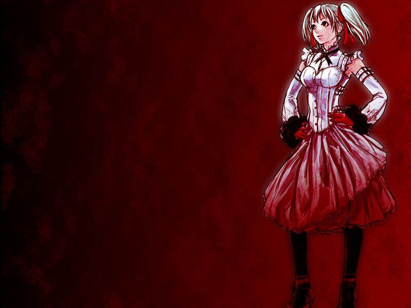 Anime Girl in Red Dress — Dramatic, Manga, Corset