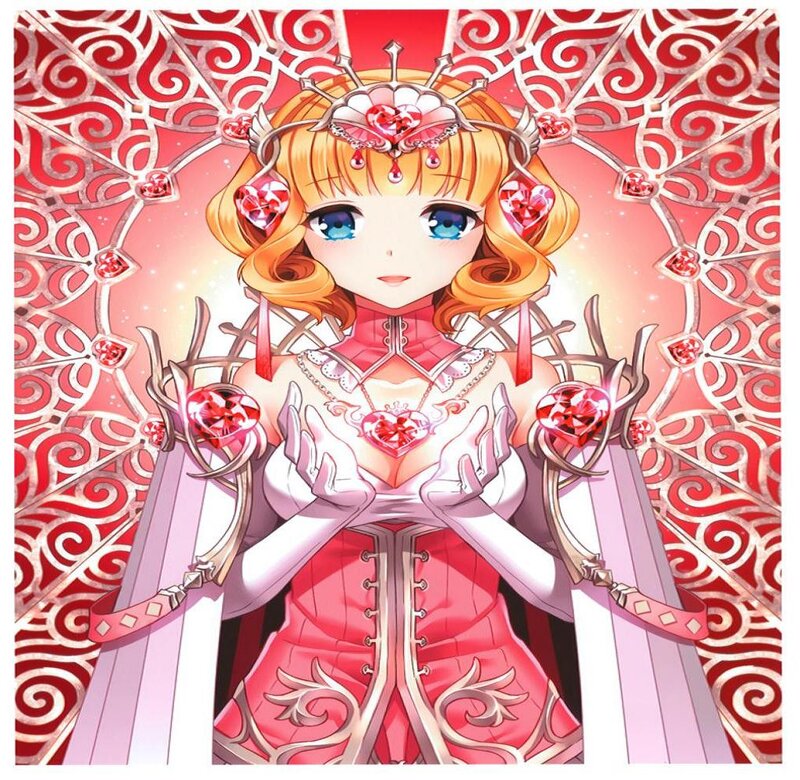 Anime Girl in Red Dress — Dramatic, Manga, Crown