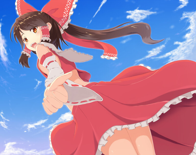 Anime Girl in Red Dress — Dynamic