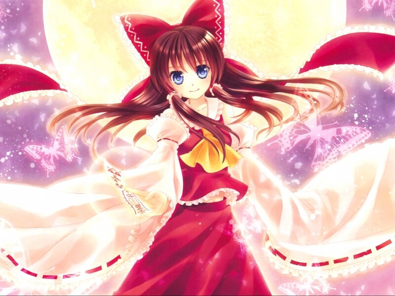 Anime Girl in Red Dress — Magical, Night