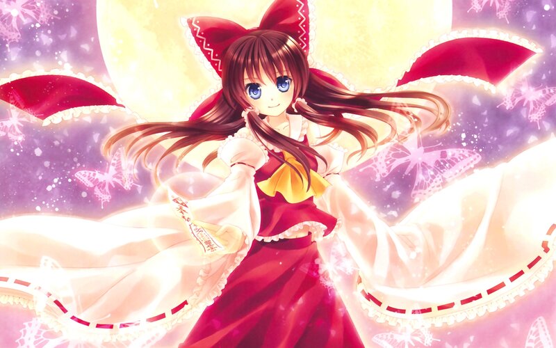 Anime Girl in Red Dress — Magical