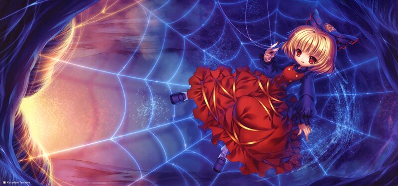 anime girl in red dress on web
