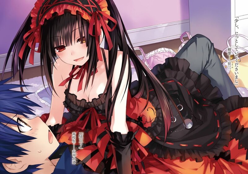 Anime Girl in Red Dress — Playful, Manga, Anime Character, Boy