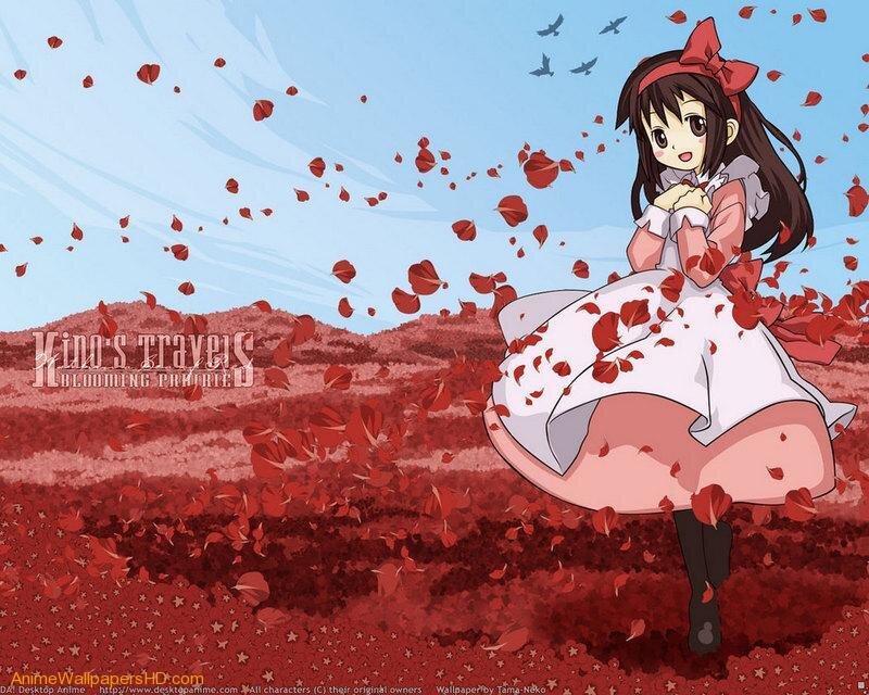 Anime Girl in Red Dress — Serene