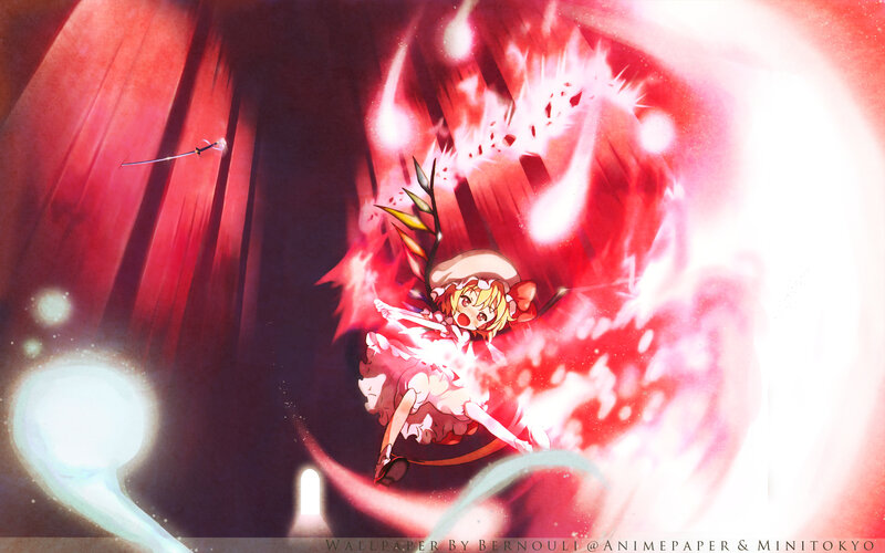 Anime Girl in Red Explosion