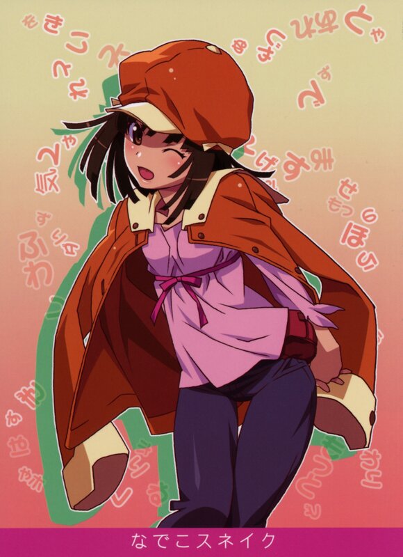 anime girl in red hat