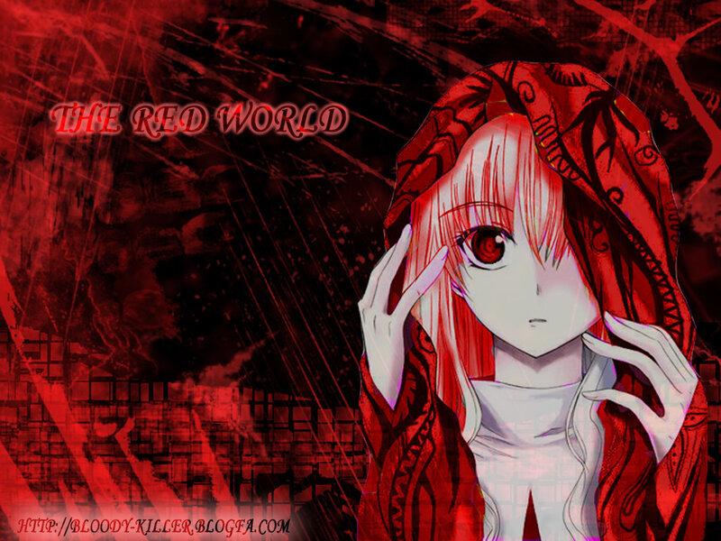 Anime girl in red hood