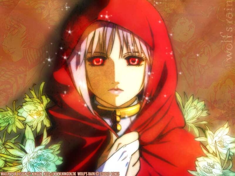 Anime Girl in Red Hood — Dramatic