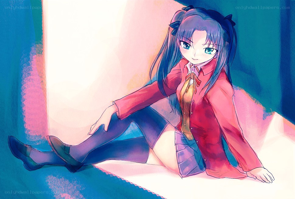 anime girl in red jacket