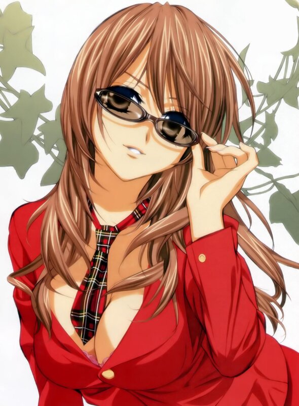 Anime girl in red jacket