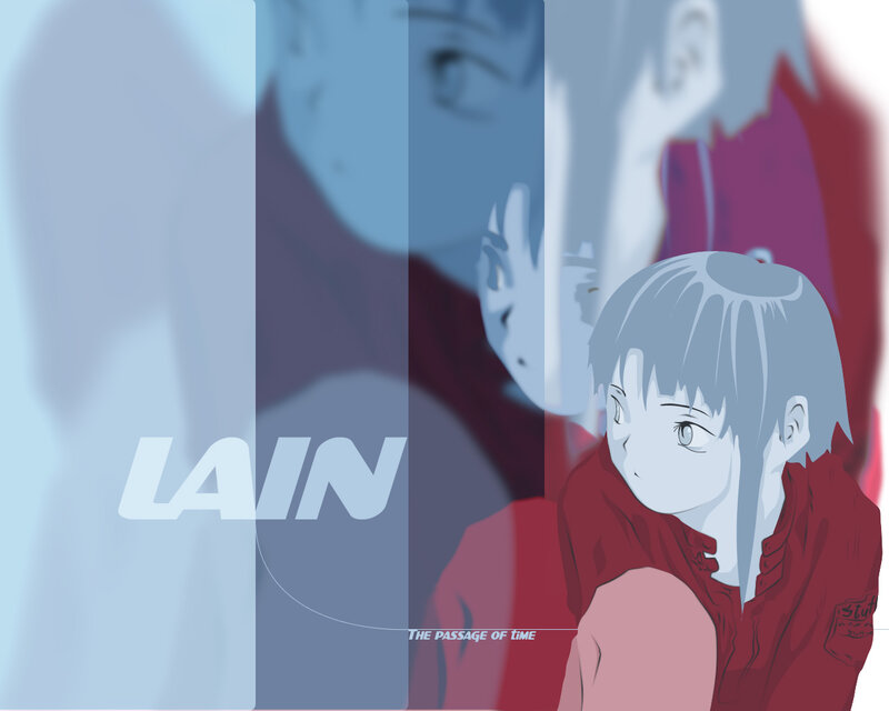 Anime Girl in Red Jacket — Blue