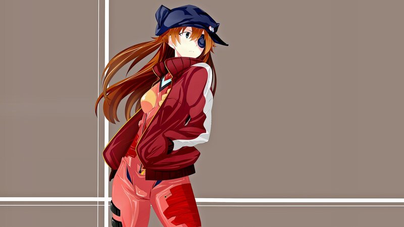 Anime Girl in Red Jacket — Confident