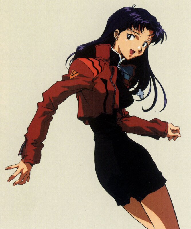 Anime Girl in Red Jacket — Dynamic, Skirt