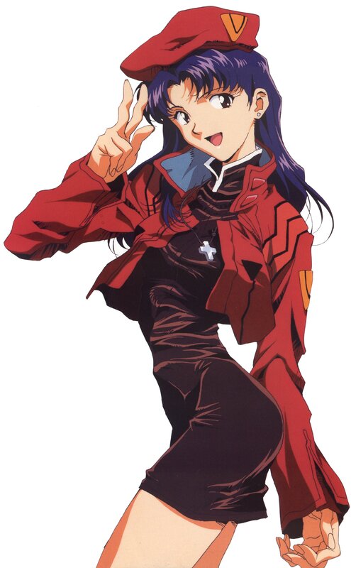 Anime Girl in Red Jacket — Playful