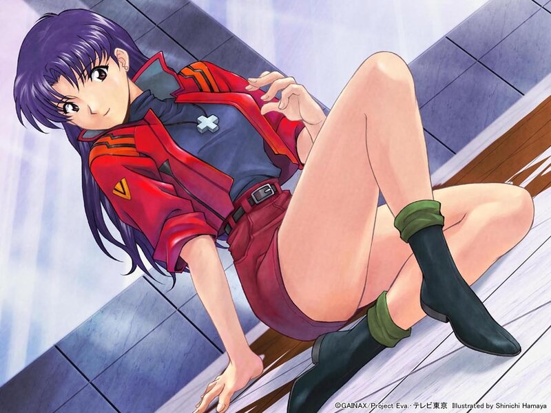 Anime Girl in Red Jacket — Purple
