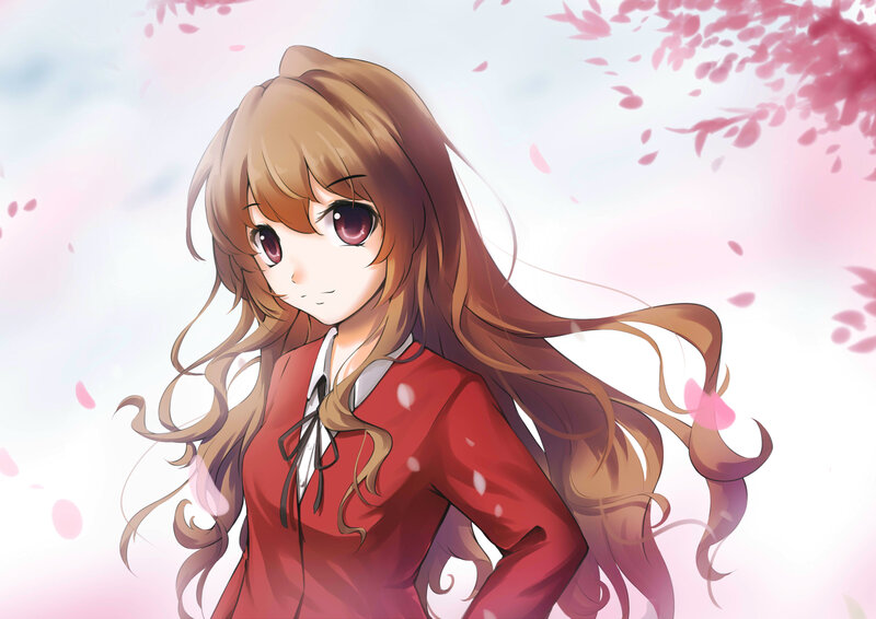Anime Girl in Red Jacket — Serene