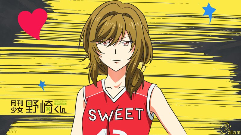 Anime Girl in Red Jersey