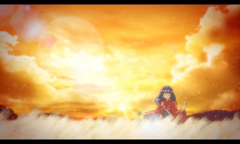 Anime Girl in Red Kimono — Orange