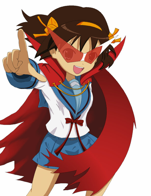 anime girl in red mask