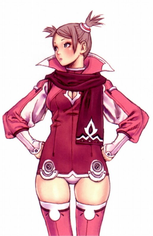 anime girl in red outfit