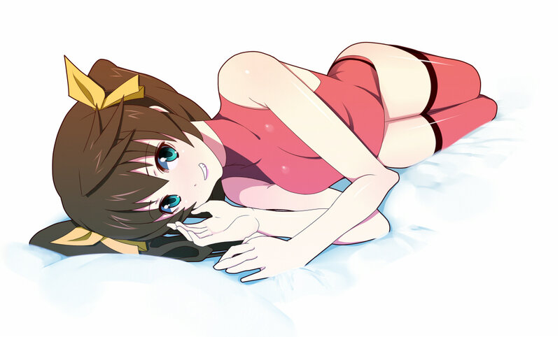 anime girl in red outfit