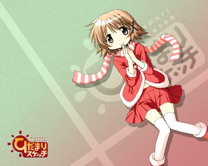 Anime girl in red outfit