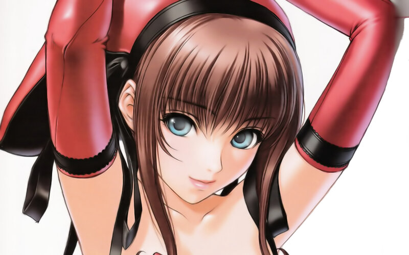 anime girl in red outfit