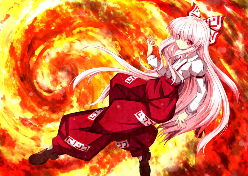 anime girl in red outfit