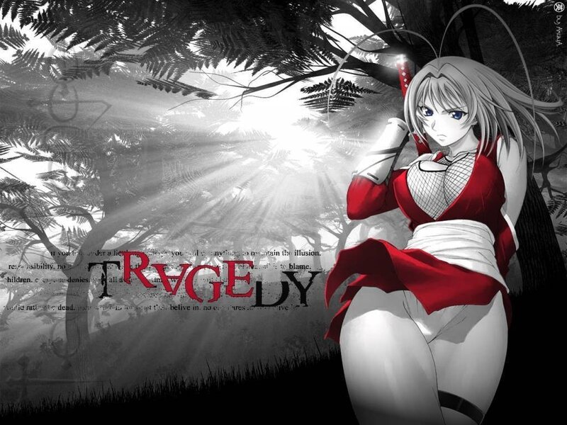 Anime girl in red outfit