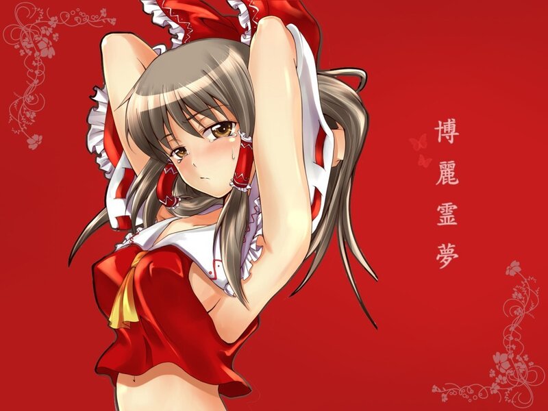 Anime girl in red outfit