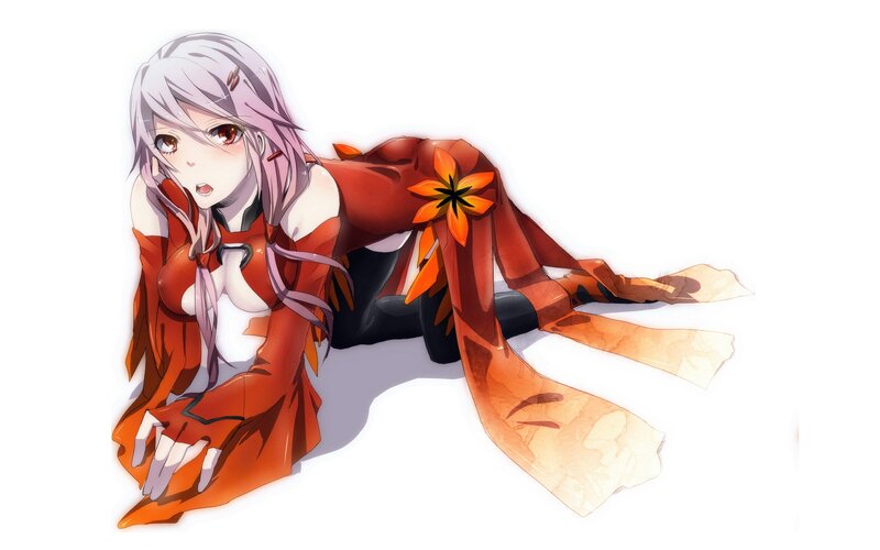 anime girl in red outfit