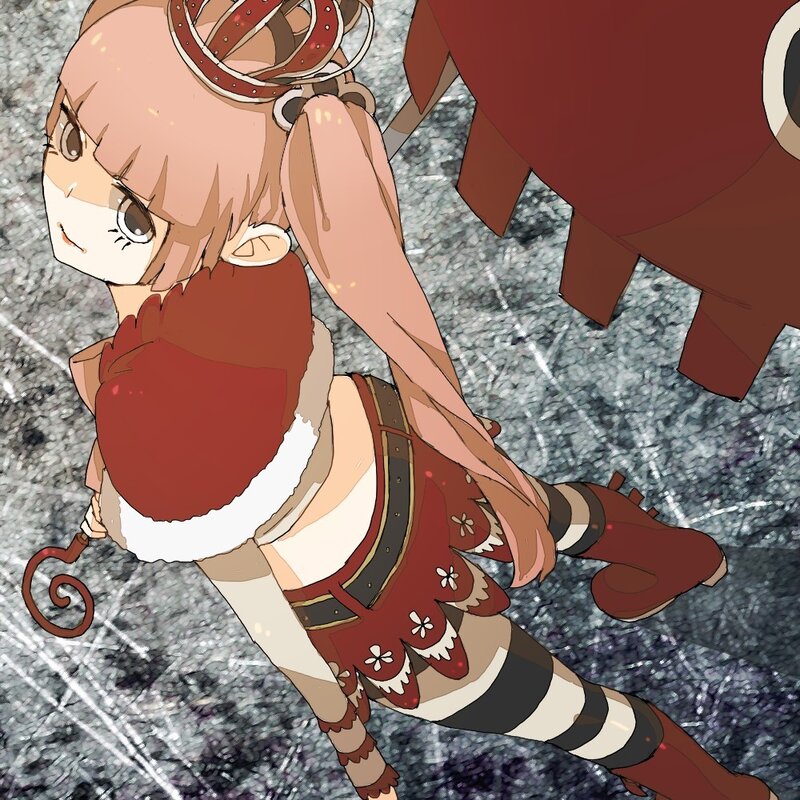 anime girl in red outfit