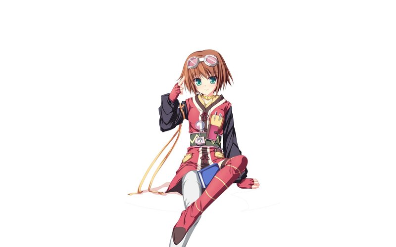 anime girl in red outfit