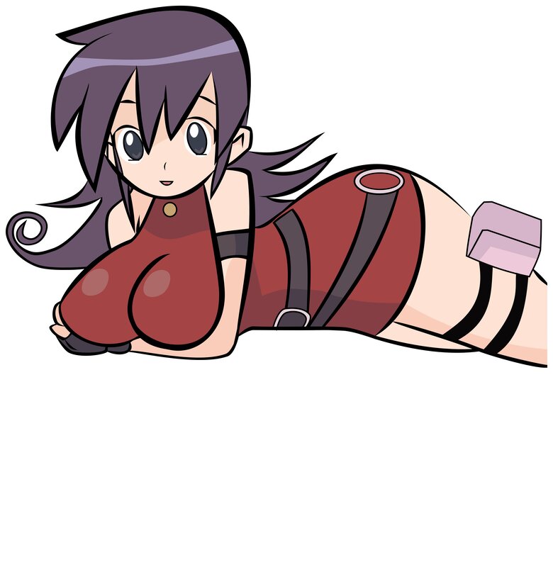 anime girl in red outfit