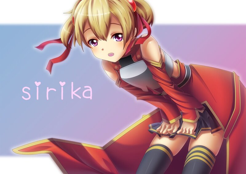 anime girl in red outfit