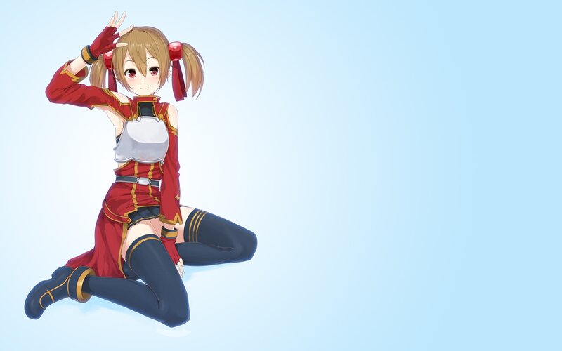 anime girl in red outfit
