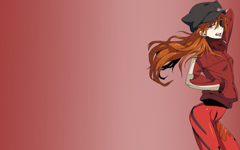 anime girl in red outfit
