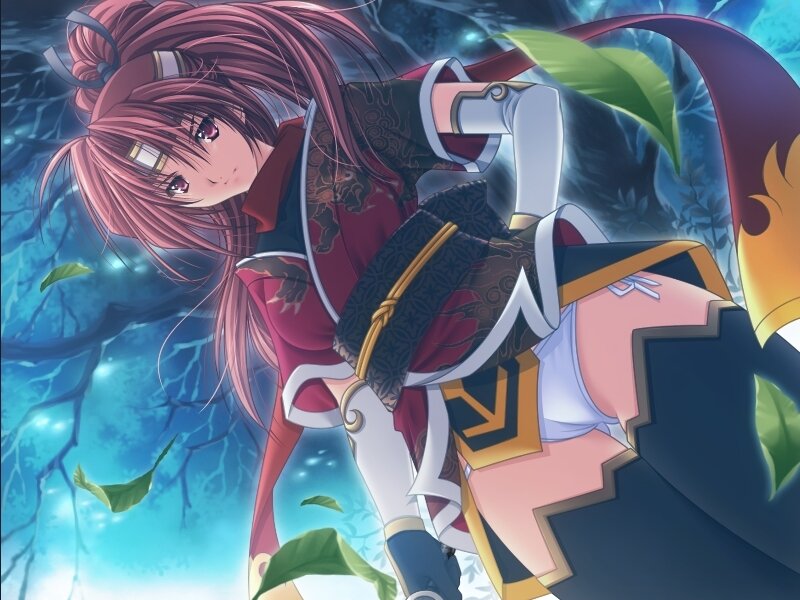 anime girl in red outfit