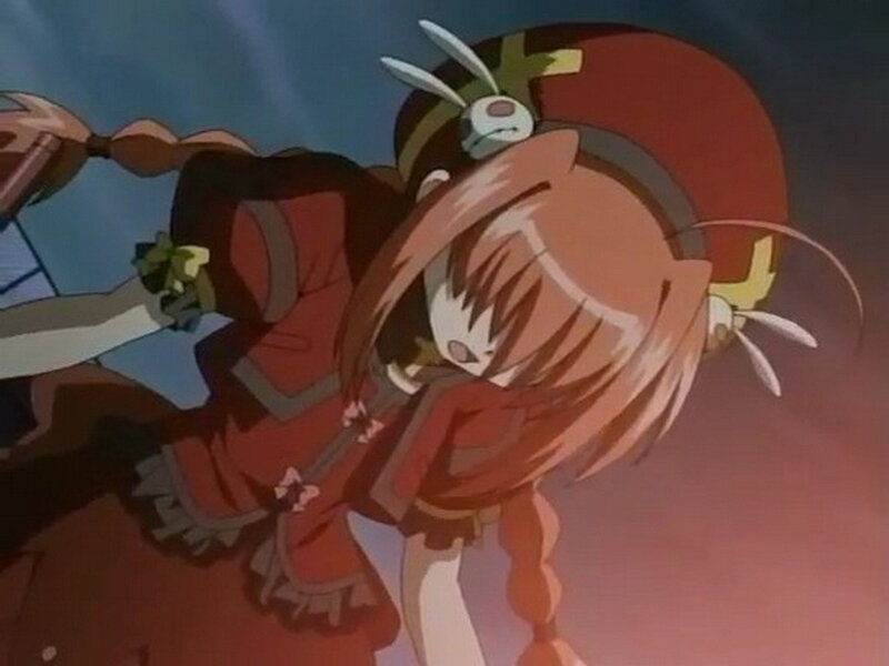 anime girl in red outfit