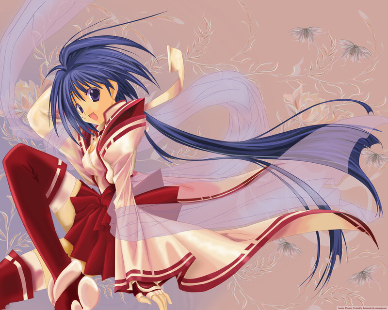 Anime Girl in Red Outfit — Dynamic
