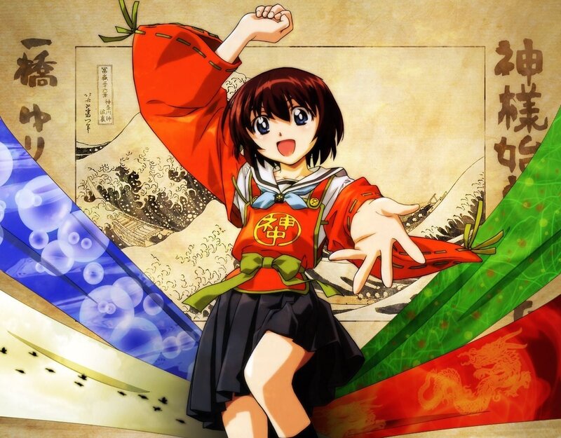 Anime Girl in Red Outfit — Energetic, School Uniform