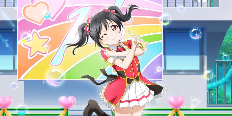 Anime Girl in Red Outfit — Pink, Cheerful