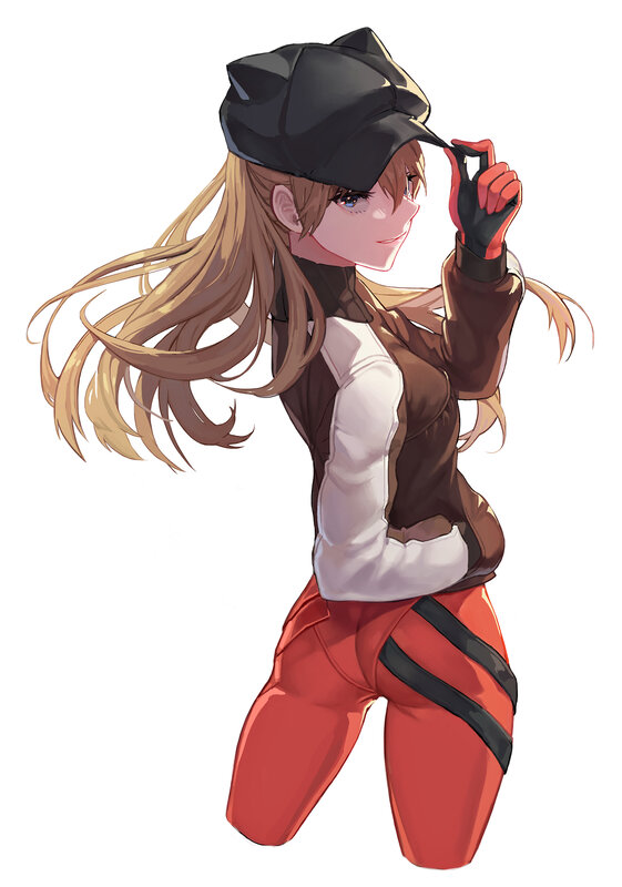 Anime Girl in Red Pants