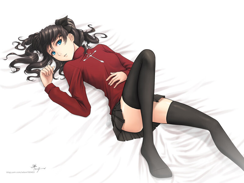 anime girl in red shirt